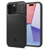 Spigen iPhone 15 Pro Max Cover Optik Armor MagFit Sort