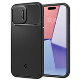 Spigen iPhone 15 Pro Max Cover Optik Armor MagFit Sort