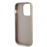 Guess iPhone 15 Pro Max Cover Perforated Glitter Guld