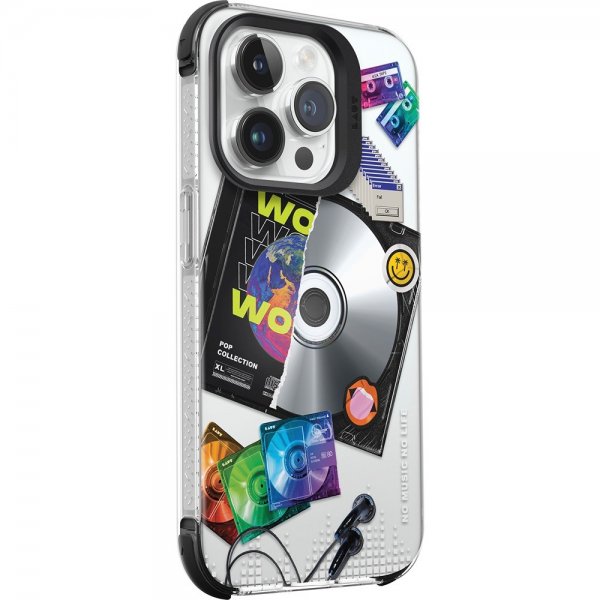 LAUT iPhone 15 Pro Max Cover POP RETRO MUSIC MagSafe