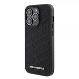 Karl Lagerfeld iPhone 15 Pro Max Cover Quilted K Pattern Sort