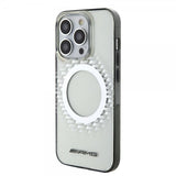 Mercedes Benz iPhone 15 Pro Max Cover Rhombus Pattern MagSafe AMG Transparent