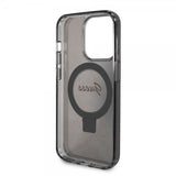 Guess iPhone 15 Pro Max Cover Ring Stand Glitter MagSafe Sort