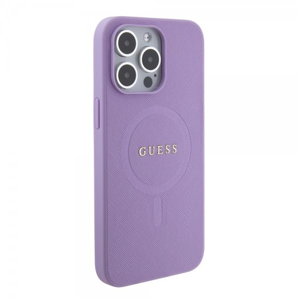Guess iPhone 15 Pro Max Cover Saffiano MagSafe Lilla