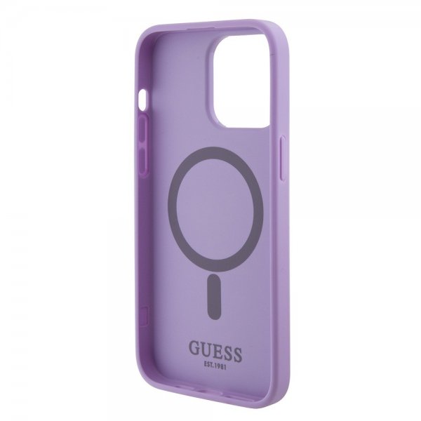Guess iPhone 15 Pro Max Cover Saffiano MagSafe Lilla
