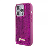 Guess iPhone 15 Pro Max Cover Sequin Fuschia