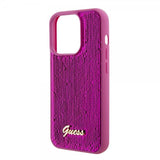 Guess iPhone 15 Pro Max Cover Sequin Fuschia