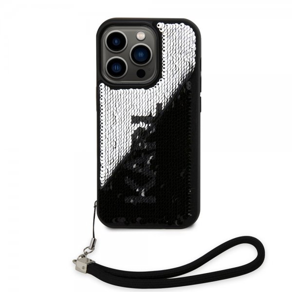 Karl Lagerfeld iPhone 15 Pro Max Cover Sequin Sort