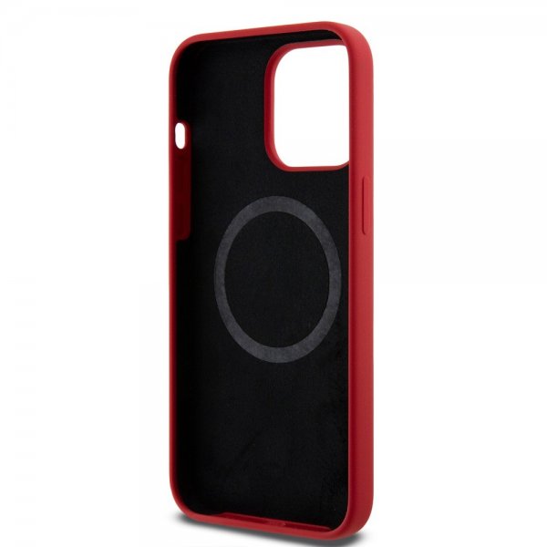 Ferrari iPhone 15 Pro Max Cover Silikone MagSafe Rød