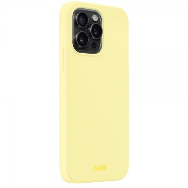 holdit iPhone 15 Pro Max Cover Silikone Lemonade