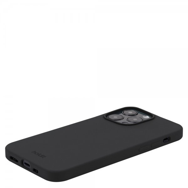 holdit iPhone 15 Pro Max Cover Silikone Sort