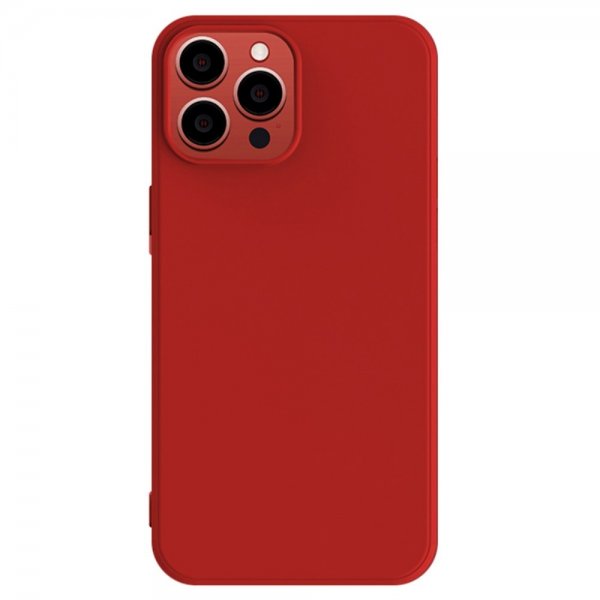 X-Level iPhone 15 Pro Max Cover Silikone Tekstur Rød