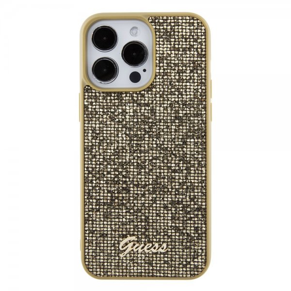 Guess iPhone 15 Pro Max Cover Square Mirror Guld