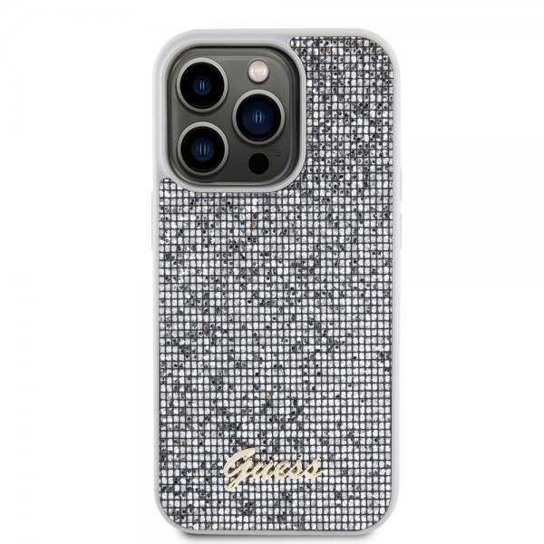 Guess iPhone 15 Pro Max Cover Square Mirror Silver