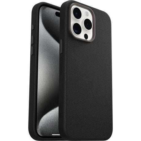 Otterbox iPhone 15 Pro Max Cover Symmetry Cactus Leather MagSafe Noir Ash