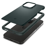 Spigen iPhone 15 Pro Max Cover Thin Fit Abyss Green