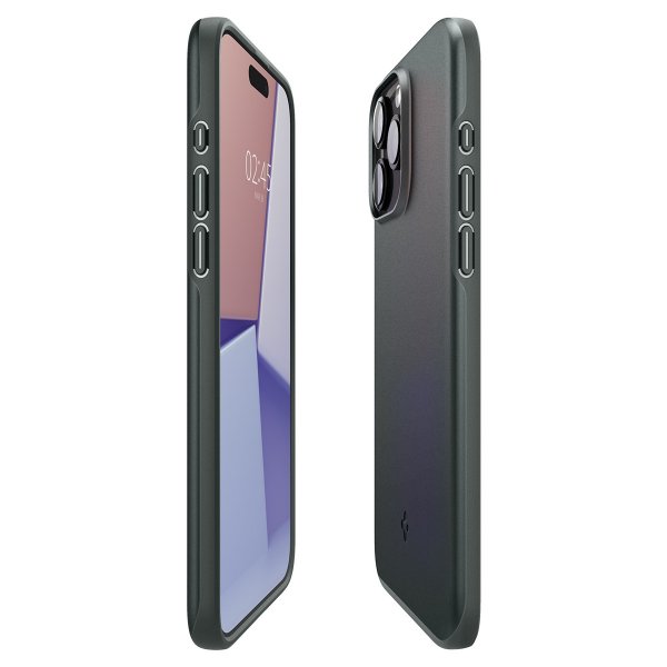Spigen iPhone 15 Pro Max Cover Thin Fit Abyss Green