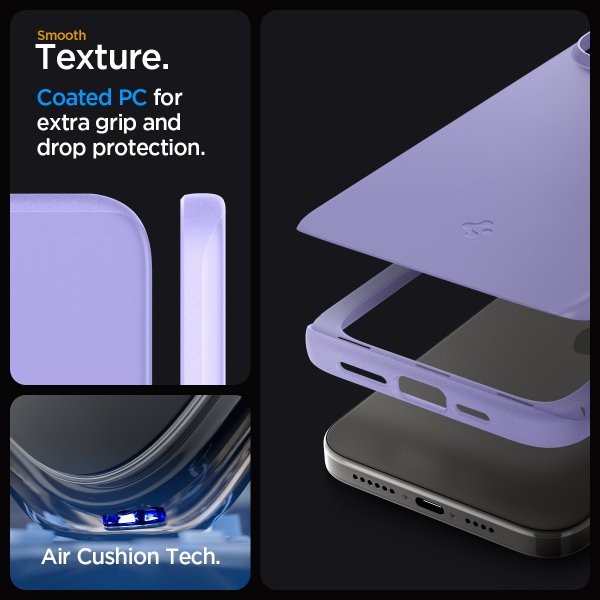 Spigen iPhone 15 Pro Max Cover Thin Fit Iris Purple