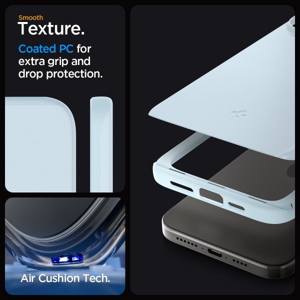 Spigen iPhone 15 Pro Max Cover Thin Fit Mute Blue