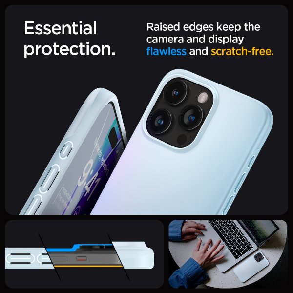 Spigen iPhone 15 Pro Max Cover Thin Fit Mute Blue