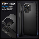 Spigen iPhone 15 Pro Max Cover Thin Fit Sort