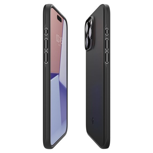 Spigen iPhone 15 Pro Max Cover Thin Fit Sort