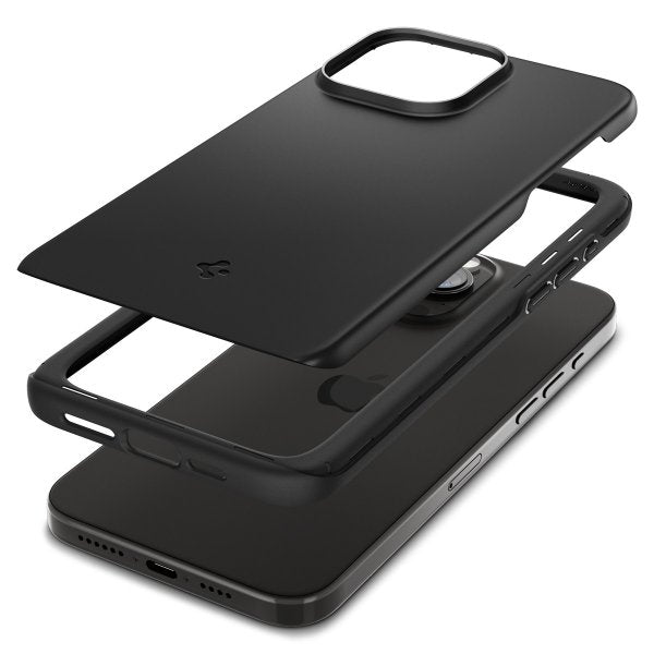 Spigen iPhone 15 Pro Max Cover Thin Fit Sort