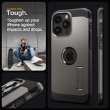 Spigen iPhone 15 Pro Max Cover Tough Armor MagFit Gunmetal