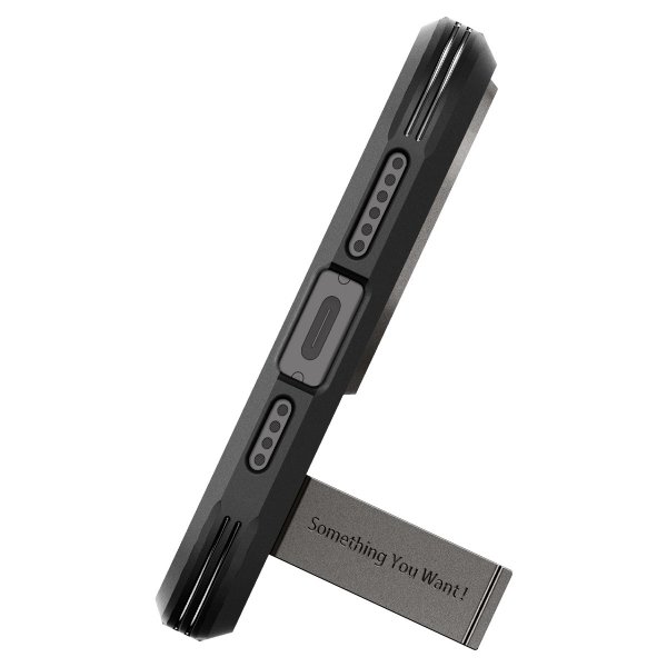 Spigen iPhone 15 Pro Max Cover Tough Armor MagFit Gunmetal