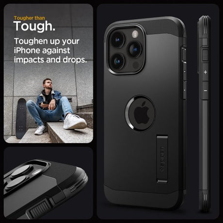 Spigen iPhone 15 Pro Max Cover Tough Armor MagFit Sort