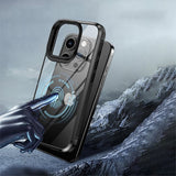 Ipaky iPhone 15 Pro Max Cover Gennemsigtig Bagside Lilla