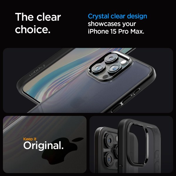 Spigen iPhone 15 Pro Max Cover Ultra Hybrid Frost Black