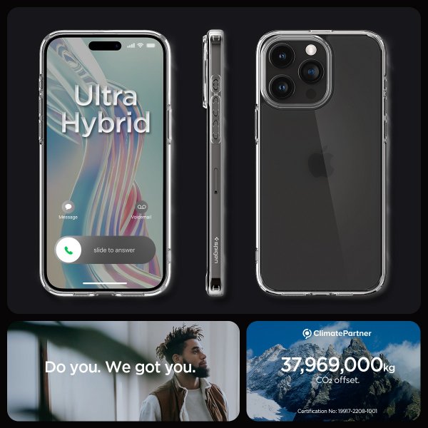 Spigen iPhone 15 Pro Max Cover Ultra Hybrid Frost Clear