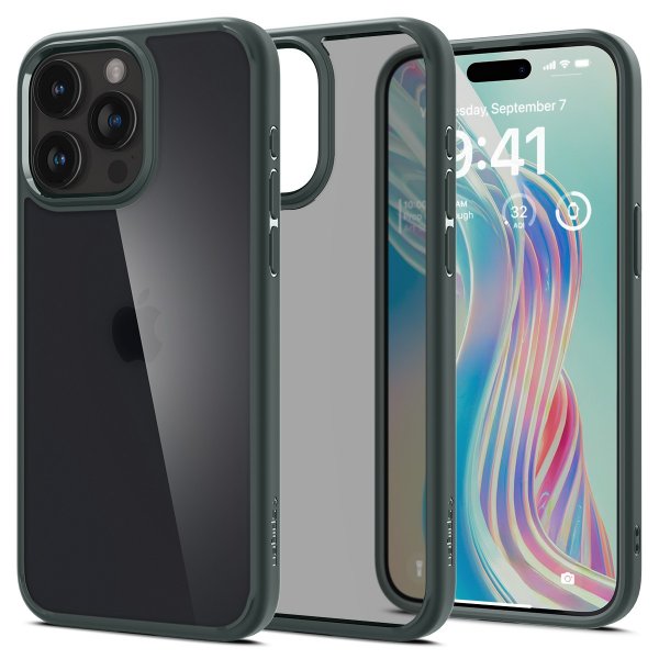 Spigen iPhone 15 Pro Max Cover Ultra Hybrid Frost Green