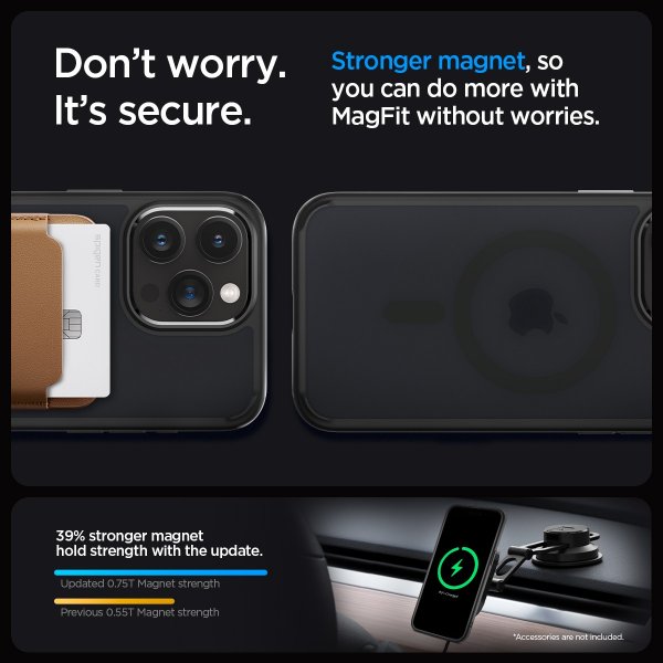 Spigen iPhone 15 Pro Max Cover Ultra Hybrid MagFit Frost Black