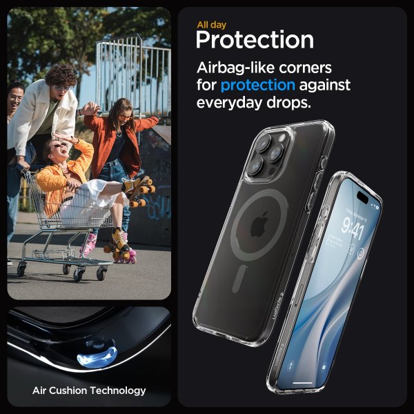 Spigen iPhone 15 Pro Max Cover Ultra Hybrid MagFit Graphite