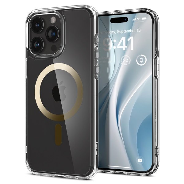 Spigen iPhone 15 Pro Max Cover Ultra Hybrid MagFit Guld