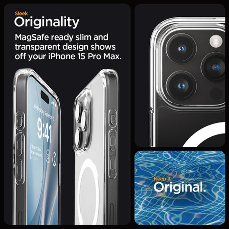 Spigen iPhone 15 Pro Max Cover Ultra Hybrid MagFit Hvid