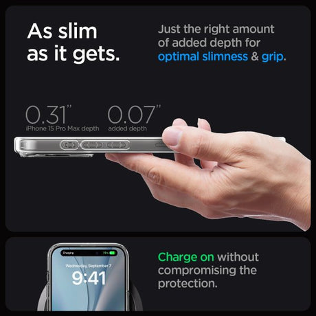 Spigen iPhone 15 Pro Max Cover Ultra Hybrid MagFit Hvid
