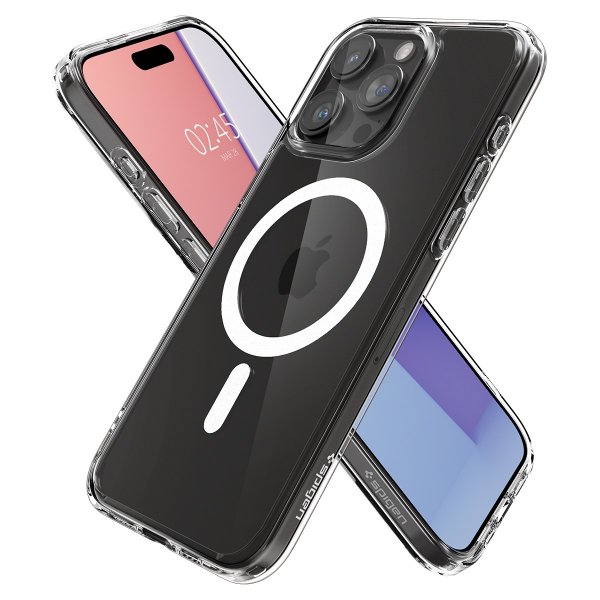 Spigen iPhone 15 Pro Max Cover Ultra Hybrid MagFit Hvid