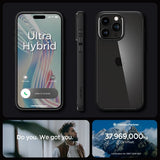 Spigen iPhone 15 Pro Max Cover Ultra Hybrid Mat Sort