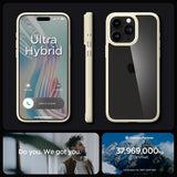 Spigen iPhone 15 Pro Max Cover Ultra Hybrid Mute Beige