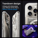 Spigen iPhone 15 Pro Max Cover Ultra Hybrid Zero One MagFit Natural Titanium