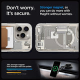 Spigen iPhone 15 Pro Max Cover Ultra Hybrid Zero One MagFit Natural Titanium