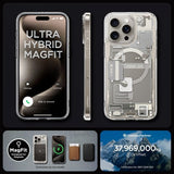 Spigen iPhone 15 Pro Max Cover Ultra Hybrid Zero One MagFit Natural Titanium