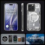 Spigen iPhone 15 Pro Max Cover Ultra Hybrid Zero One MagFit Hvid