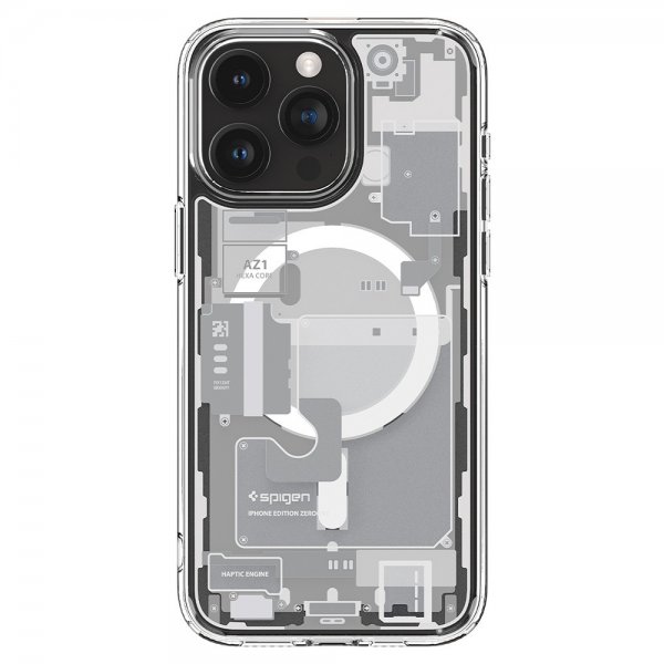Spigen iPhone 15 Pro Max Cover Ultra Hybrid Zero One MagFit Hvid