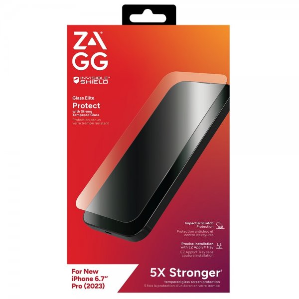 ZAGG InvisibleShield iPhone 15 Pro Max skærmbeskytter Glass Elite