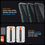 Spigen iPhone 15 Pro Max Skærmbeskyttelse GLAS.tR EZ Fit Privacy 2-pak