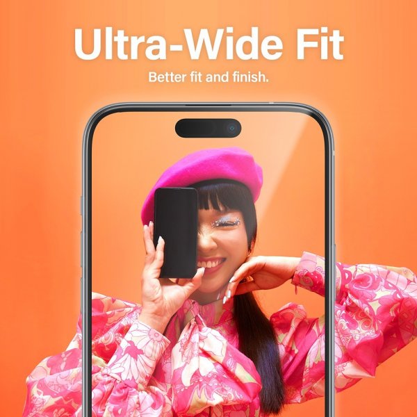PanzerGlass iPhone 15 Pro Max Skærmbeskyttelse Ultra-Wide Fit EasyAligner
